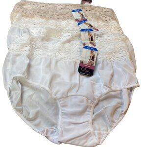 5 OLGA Secret Hug Shape Defining Panty Underwear 8/XL White Nude #913